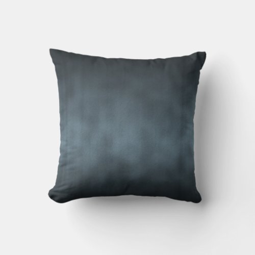 Steel Gray Gothic Ombre Background Art Throw Pillow