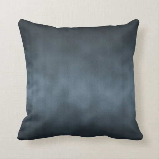 Steel Gray Gothic Ombre Background Art Throw Pillow