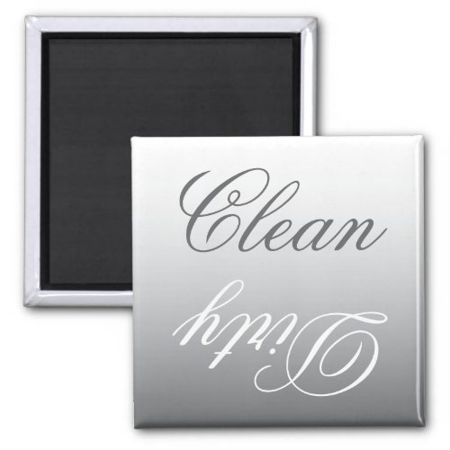 Steel Gray Ombre Dishwasher CleanDirty Magnet