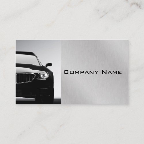 Steel Gray Stylish Automotive Professional Busines Business Card