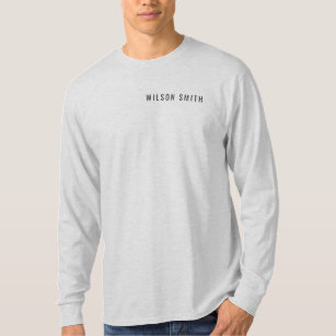 Steel Grey Business Add Your Logo Name Website T-Shirt