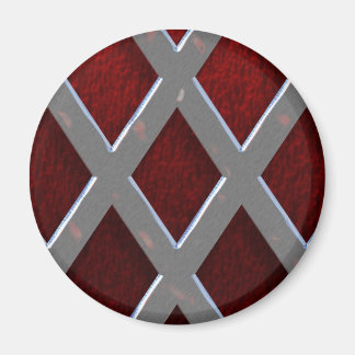 Steel Grid Over Lava Magnet