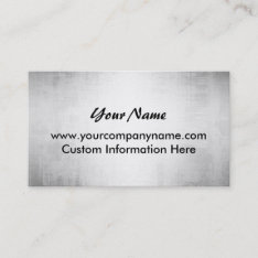 Steel Grunge Metal Plate Business Cards at Zazzle