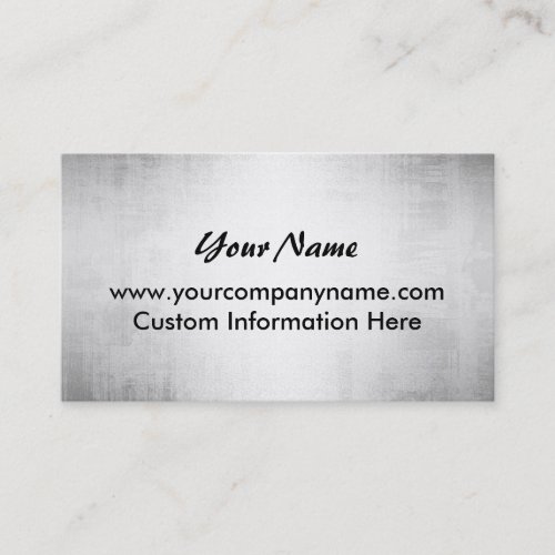 Steel Grunge Metal Plate Business Cards