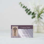 Steel Key Business Card (Standing Front)