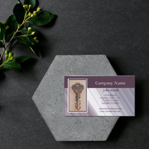 Customizable Steel Key Business Card