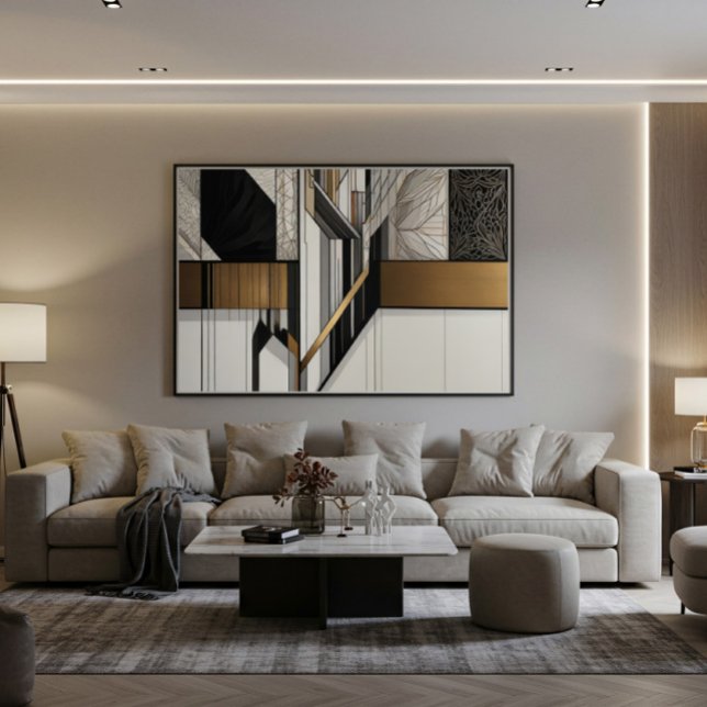 Steel Leaves Canvas Print (Creator Uploaded)