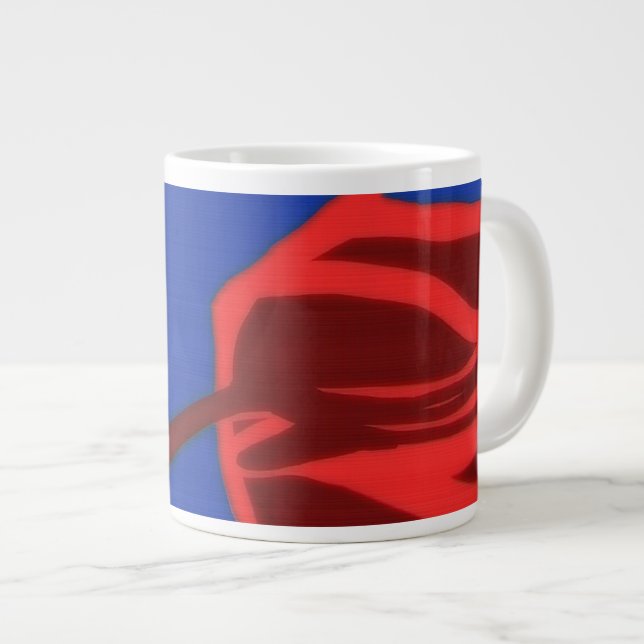 Steel Man Large Coffee Mug (Front Right)