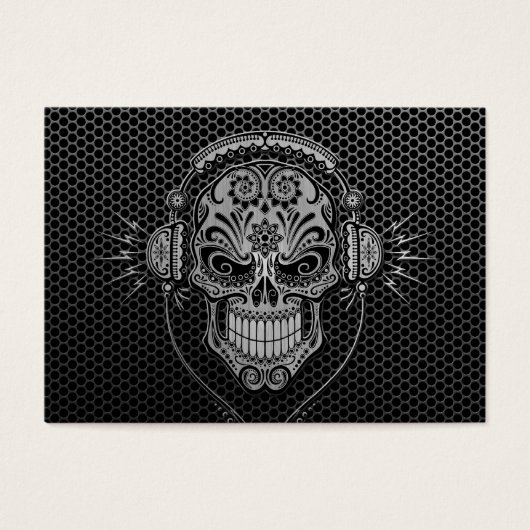 Steel Mesh DJ Sugar Skull (Front)