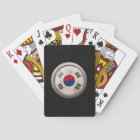 Steel Mesh South Korea Flag Disk Graphic