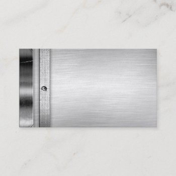 Steel Metal Business Cards by MetalShop at Zazzle