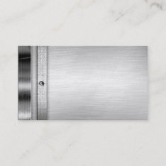 Steel Metal Business Cards at Zazzle