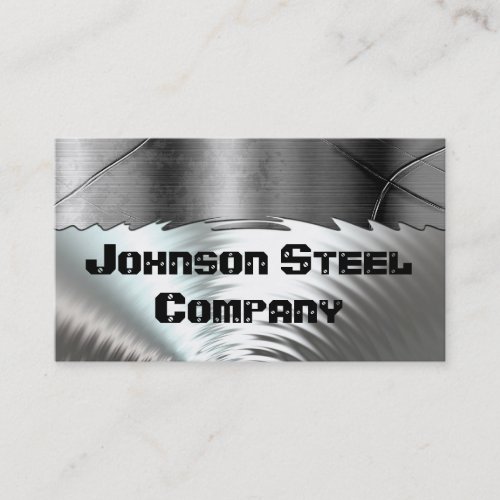 Steel Metal Business Cards
