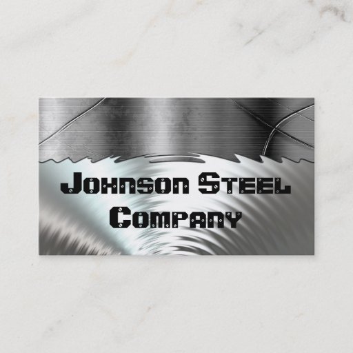 Customizable Steel Metal Business Cards