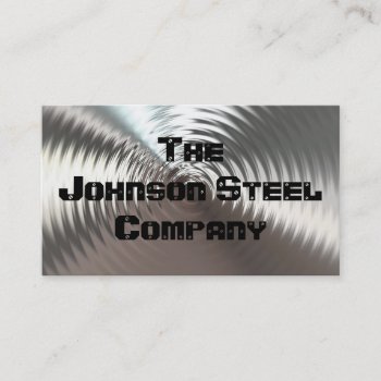 Steel Metal Business Cards by MetalShop at Zazzle