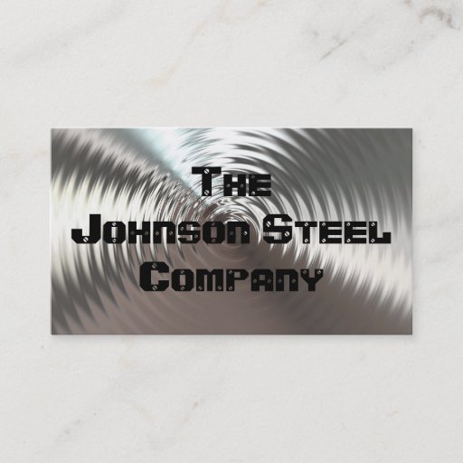 Customizable Steel Metal Business Cards