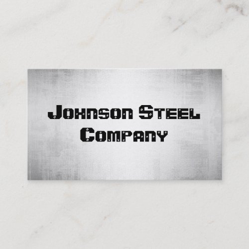 Steel Metal Business Cards
