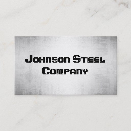 Customizable Steel Metal Business Cards