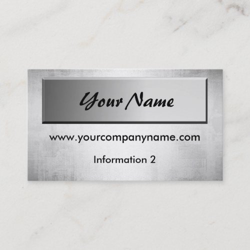 Steel Metal Business Cards