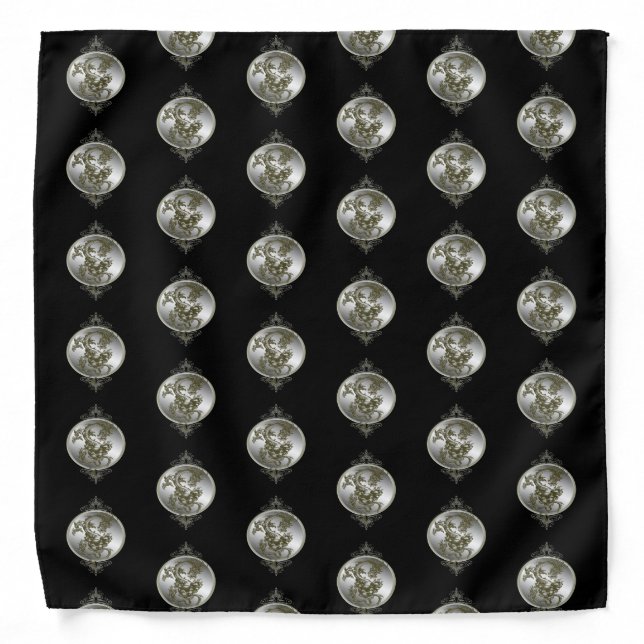 Steel Metal Dragon Bandana (Front)