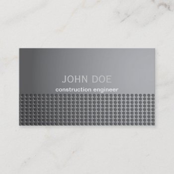 Steel Metal Effect Business Card by RossiCards at Zazzle