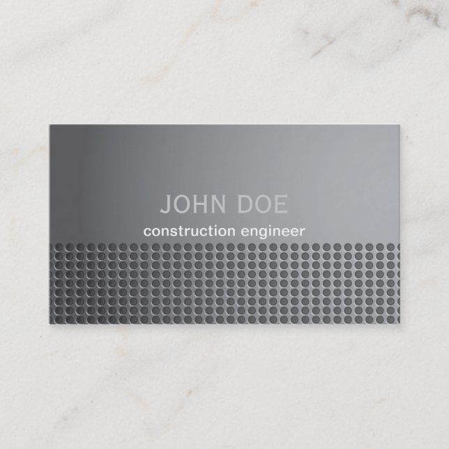 Steel Metal Effect Business Card (Front)