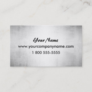 Steel Metal Look Business Cards