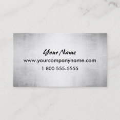 Steel Metal Look Business Cards at Zazzle