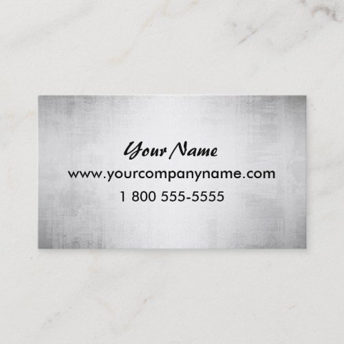 Steel Metal Look Business Cards