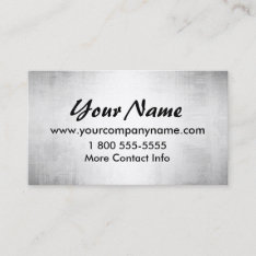 Steel Metal Look Indestructible Business Cards at Zazzle