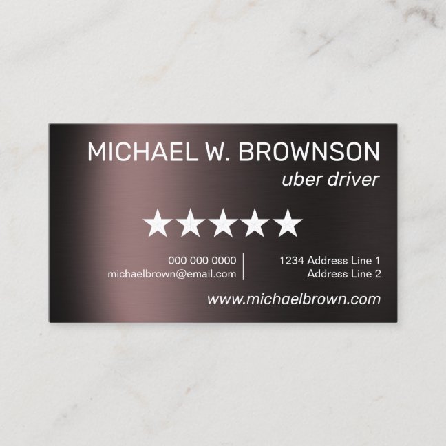 Steel Minimal Driver Business Card