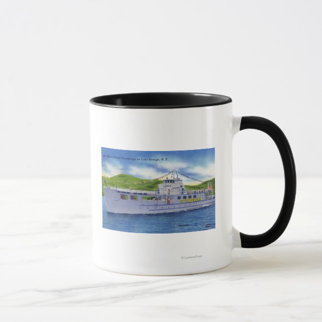 Steel Motor Vessel Ticonderoga on Lake Mug (Right)