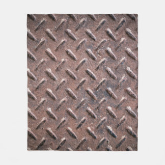 Steel old surface plates non slip patter. abstract fleece blanket