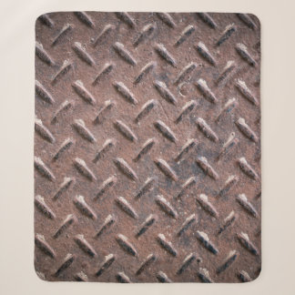 Steel old surface plates non slip patter. abstract sherpa blanket