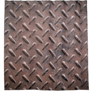 Steel old surface plates non slip patter. abstract shower curtain