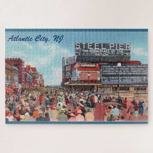 Steel Pier _ Atlantic City Large Puzzle