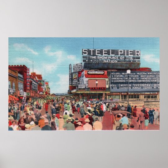 Steel Pier Atlantic City Poster