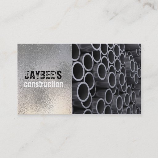 Customizable Steel Pipes Business Card