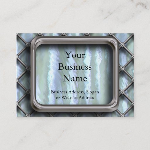 Customizable Steel Pool Fencing Business Card Templates
