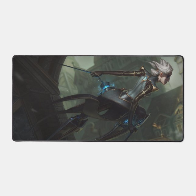 Steel Shadow Gaming Desk Mat | Assassin Aesthetics (Front)
