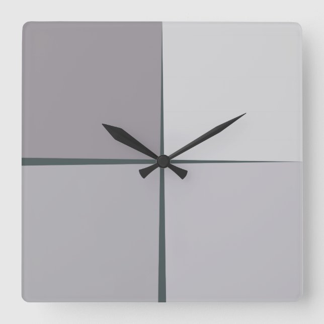 steel silver clock (Front)