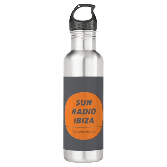 Steel Sport Bottle by Sun Radio Ibiza  (Front)