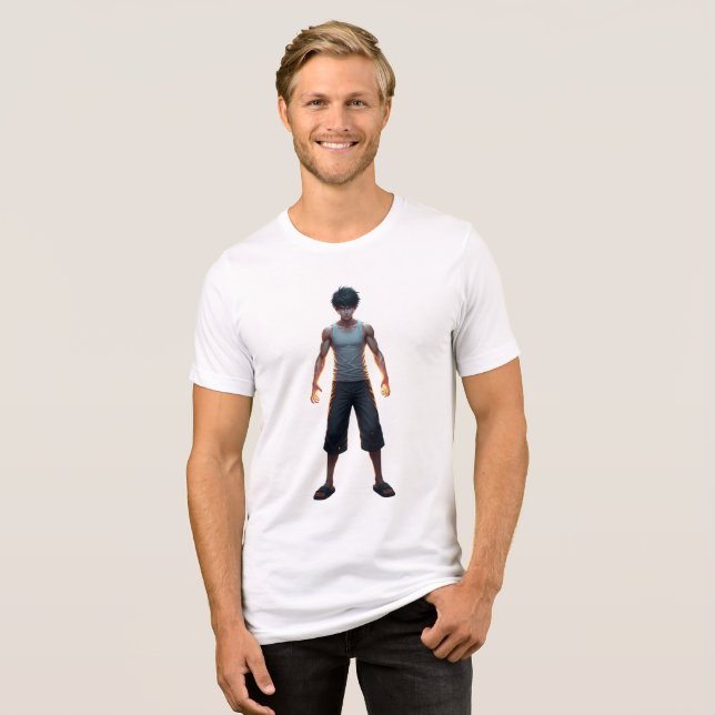 Steel Stance | Full-Body Anime Warrior Front Shirt (Front Full)