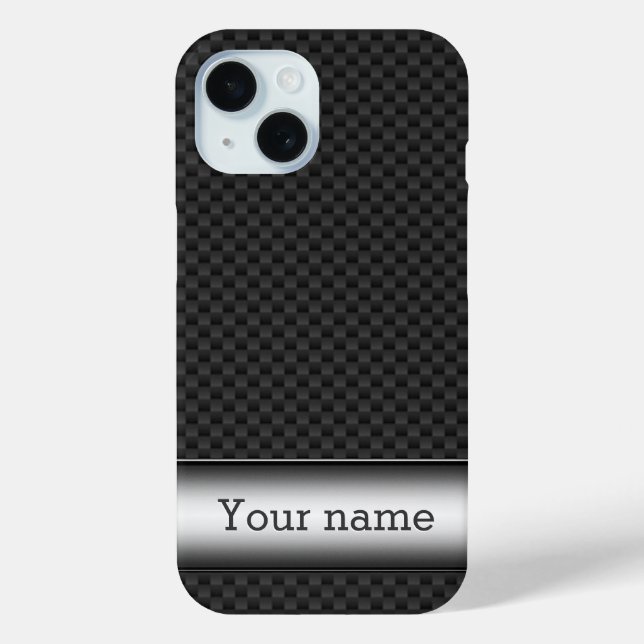 Steel striped carbon fiber Case-Mate iPhone case (Back)