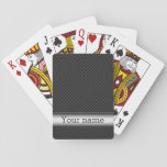 Steel Striped Carbon Fiber Playing Cards at Zazzle