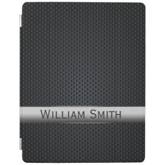 Steel striped dark metal iPad smart cover