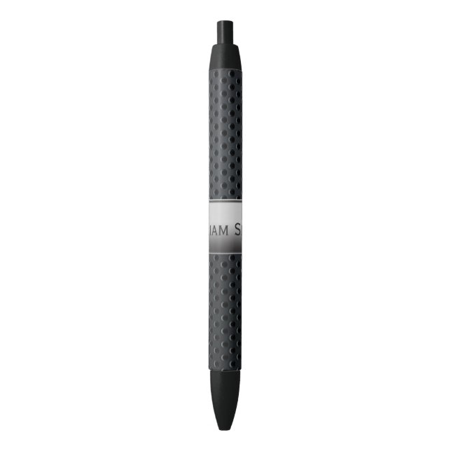 Steel striped dark metal pen (Front Vertical)