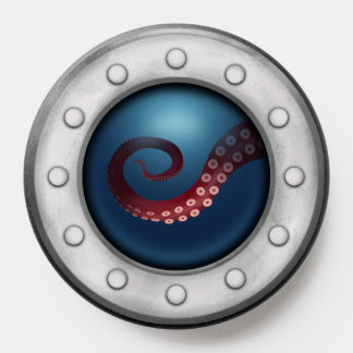 Steel Submarine Port Hole Deep Sea Squid Tentacle PopSocket
