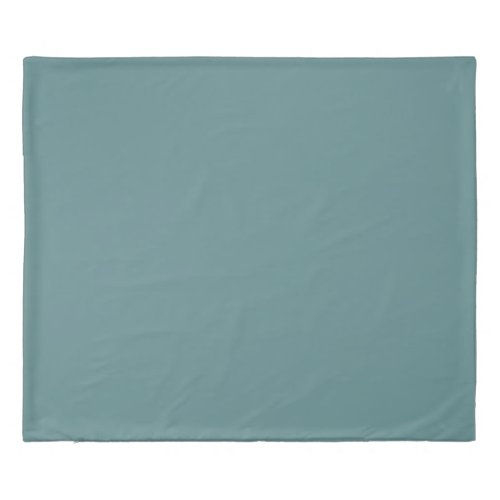 Steel Teal Solid Color Duvet Cover