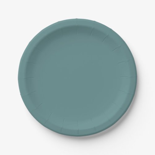 Steel Teal Solid Color Wrapping Paper Sheets Paper Plates